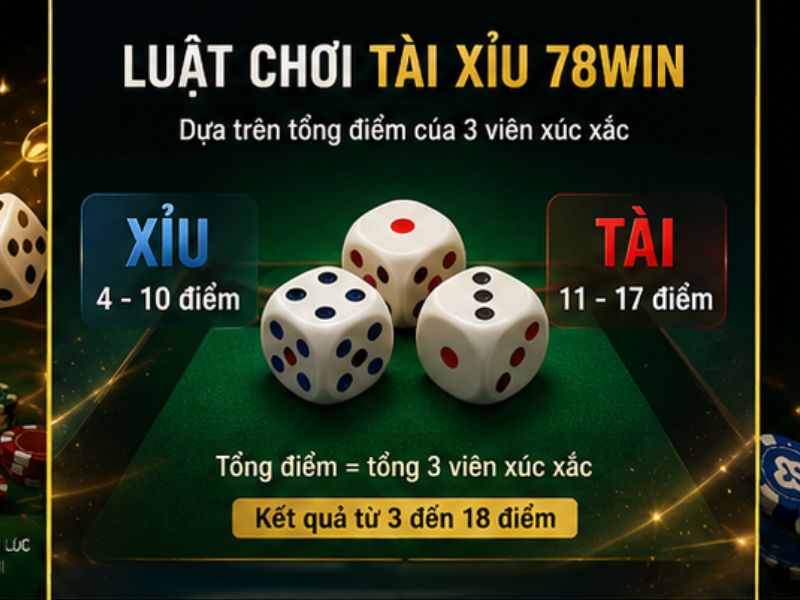 Luật Chơi Tài Xỉu 78Win