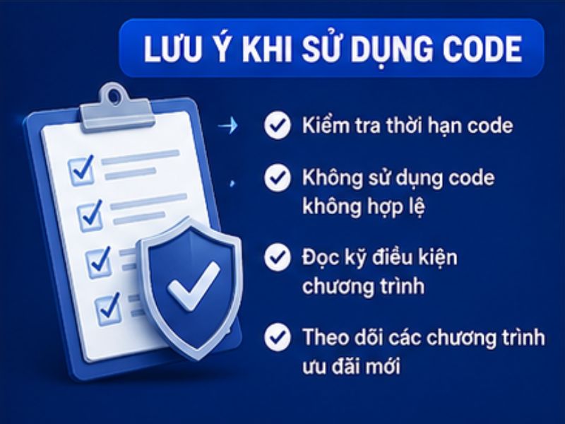 Lưu Ý Khi Sử Dụng Code 78WIN